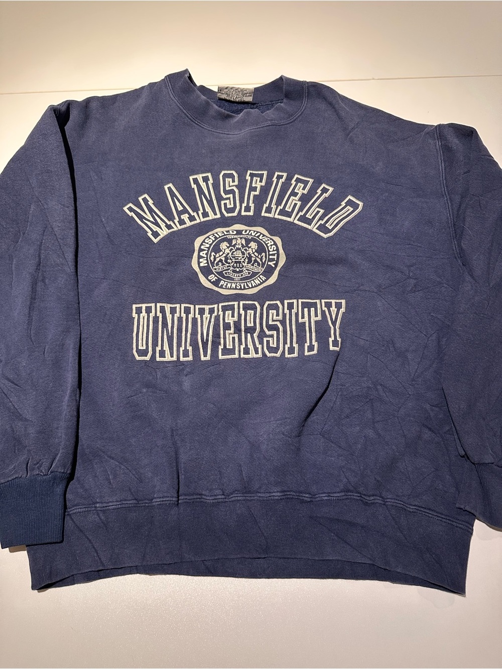 Mansfield University Navy Crewneck Sweatshirt - Collegiate Comfort
